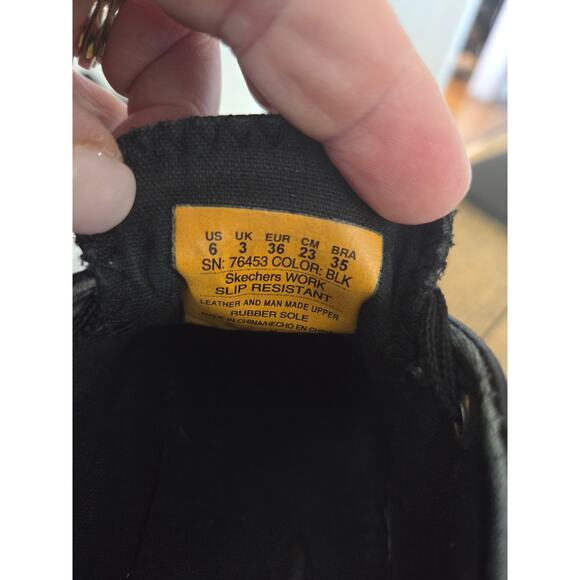 Skechers for Work 76453 Gibson Non-Slip Sneaker Sz 6 Skater Shoes - Picture 8 of 8